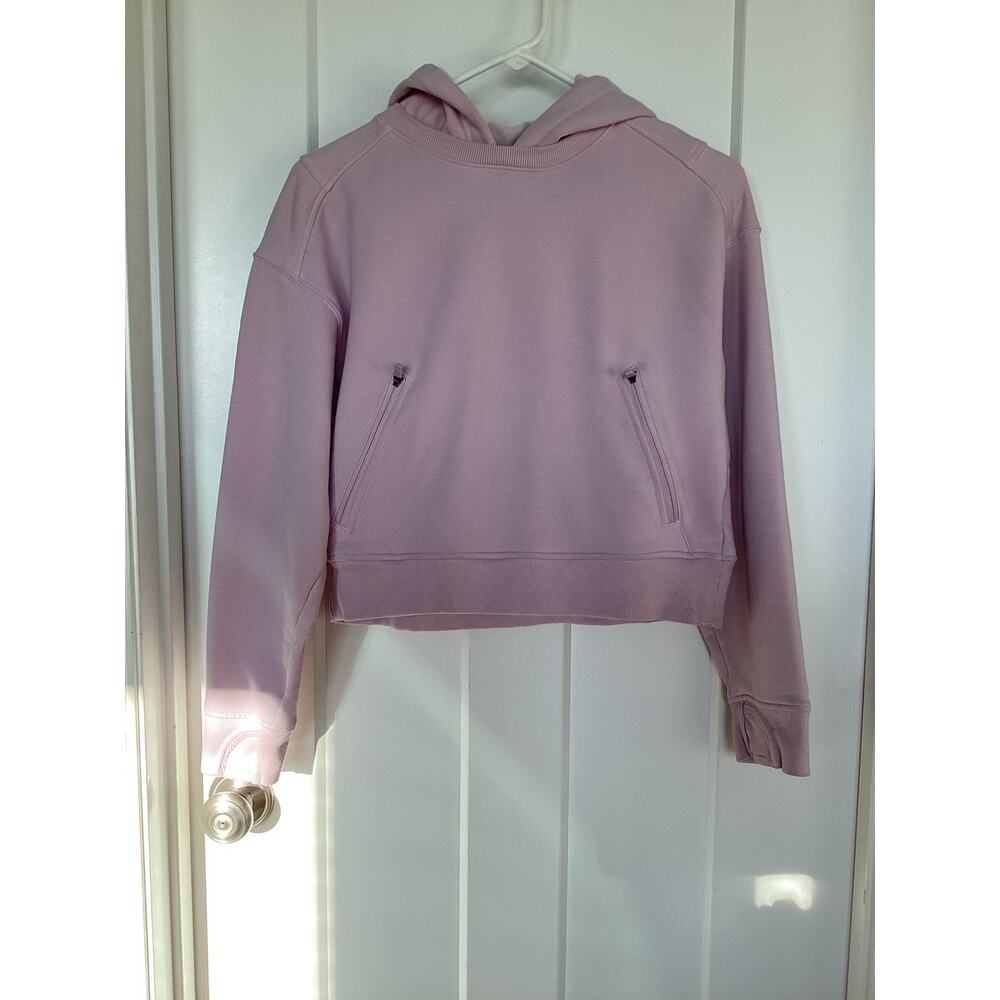 Athleta Girl Purplish Pink Hooded Sweatshirt Size Large/12‎